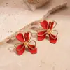 Brincos Exagerados de Flor Vazada Estilo Europeu e Americano Agulha de Prata, Brincos de Luxo Leve de Alta Qualidade, Acessórios de Orelha com Temperamento Fashion e Requintado