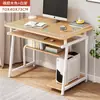 Escritorio de Computadora Simple de Vidrio Templado Móvil para Esquina de Dormitorio Mini Escritorio Pequeño para una Persona Escritorio Simple de Oficina para Escribir