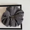 Goma de Pelo de Punto de Color Sólido para Otoño e Invierno Versátil Perezosa Coleta Alta y Baja Hacedor de Moños