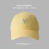Gorra de Béisbol Bordada con Corazón para Mujer, Gorra Versátil de Estilo Coreano con Visera Suave que Hace que la Cara Parezca Más Pequeña, Sombrero de Sol para Parejas para Hombres y Mujeres
