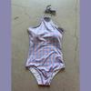Traje de Baño Entero Coreano Nuevo Estilo ins Cuadros Fresco de Niña Sencillo Sexy Espalda Descubierta Retro Cubre Vientre Delgado