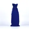 Bolsas de Cordón de Terciopelo para Botellas de Vino en Stock Decoración de Fiesta al Aire Libre Bolsas para Botellas de Vino Embalaje para Vino Tinto y Champagne Bolsas a Prueba de Polvo para Botellas de Vino