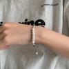 Pulseira Pérola Retrô para o Dia a Dia de Mulheres, Moda Japonesa e Coreana, Pulseira Criativa Personalizada, Luxo Leve, Acessório de Mão Versátil