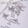 Accesorios para Arte de Uñas Líquido Mariposa Lujo Zircón Ultra Brillante con Incrustaciones de Diamantes Mariposa Tridimensional Pedrería Rosa para Uñas Decoración de Uñas Usable