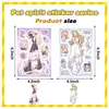 8 Pegatinas Originales de Debut de Grupo de Chicas de Dibujos Animados, Pegatinas Impermeables para Diario, Pegatinas Guka, Pegatinas Decorativas para Manualidades, Pegatinas Marcadoras