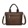 Bolso de Hombro de Tela Oxford para Mujer, Bolso de Mano Versátil Impermeable de Nylon, Bolso Cruzado Estilo Mamá, Bolso de Lona Elegante y Sencillo para el Trabajo
