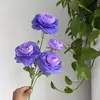 Cenário de Casamento Simulado com Rosas de Cabeça Redonda Layout Flores de Peônia Adereços de Fotografia Decoração Suave Flores Artificiais Peônias Estilo Jardim Fresco
