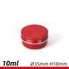 Cada Caja de Aluminio 5ml-250ml Rosca Cara Única Tapa Roja Lata de Té Caja para Bálsamo Lata de Aluminio Al por Mayor
