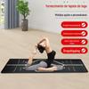 Novo Tapete de Yoga Estampado a Quente Alargado e Espessado Tapete de Yoga Dourado de Borracha PU Fitness Absorvente de Suor PU Antiderrapante Armazenamento