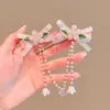 Acessórios de Cabeça Hanfu Infantil Acessórios de Cabelo Antigos Grampo de Cabelo para Streaming Meninas Super Fadas Estilo Chinês Traje Antigo Tassel Flor Grampo de Cabelo