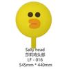 Balão de filme de alumínio de 18 polegadas desenho animado urso marrom pato Sally coelho CONI fruta melancia morango balão de coelho atacado