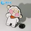 Fabricantes hacen pintura metálica insignia de dibujos animados blush creativo insignia animal de Aries broche conmemorativo periférico personalizado