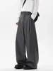 Pantalones Grises Sueltos y Bien Ajustados para Hombre, Primavera y Otoño, Estilo Pareja, Corte Holgado, Versátiles, Pantalones Largos
