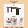 Juego de Mesa y Sillas de Comedor Crema Estilo Francés, Mesa Isla para Hogares en Apartamentos Pequeños, Mesa y Sillas de Comedor Estilo Zen Minimalista Moderno