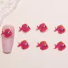 Peixes que Brilham no Escuro Mundo Oceânico Modelo Acessórios para Nail Art Resina Peças Pequenas DIY Brincos Desenho Animado Acessórios de Decoração de Unhas
