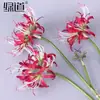 [Flor Sanguinária (Cabeça dupla)] Flores Artificiais de Plástico Simulado Decoração Salão de Casamento Fresco Ins Enfeites de Flores para Casa