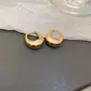 Brincos de Argola Lisos Geométricos Ovais Retrô para Mulheres, Modernos e Elegantes, Estilo de Luxo, Brincos Versáteis Minimalistas para o Dia a Dia