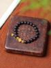 Fragancia Natural Hainan Jiangzhen Qinan Extremadamente Rojo Philippe Triple Cuenta Doble Círculo Pulsera de Cuerda para Hombre y Mujer Serie Mori