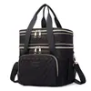 Bolsa de aislamiento de doble capa negra transfronteriza impermeable de gran capacidad, bolsa de hielo, bolsa de almuerzo portátil, bolsa para picnic al aire libre