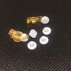 Acessórios para Brincos de Clipe DIY Material de Cobre Joias de Sapo 10mm Superfície Lisa Materiais de Decoração para Orelhas Sem Furo Brincos Longos Versáteis