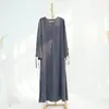 Vestido de manga larga, color liso, manga ancha, talla grande 2025Loriya LR938