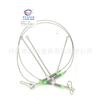 Set de Línea de Equilibrio de Alambre de Acero Cuenta Verde Venta al por Mayor Pin Pesca Marítima Pesca en Barco Sedal Gancho Alambre de Acero Set Soporte Antienredos Accesorios
