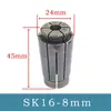 Máquina de grabado Herramienta CNC Portaherramientas de equilibrado dinámico NBT30/SK10/16 Llave de portabrocas de alta precisión
