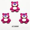 Accesorios de joyería de goma suave para manualidades con forma de oso de dibujos animados, bolso, accesorios para el cabello, carcasa de teléfono móvil, material de belleza al por mayor