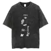 T-shirt Streetwear Europeia Transfronteiriça Masculina Camiseta Harajuku Japonesa