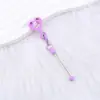 Llavero de Silicona con Forma de Corazón y Cara Sonriente DIY Cadena de Cuentas Linda Adecuado para Accesorios de Popote para Vasos de Agua de 8 mm a 10 mm
