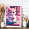 Comercio exterior transfronterizo caliente lindo gato pintura de diamantes figura grupal diamante redondo diamante completo diamante cuadrado DIY pintura decorativa para sala de estar al por mayor