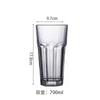 Vaso de cerveza Mesoma Gibraltar vaso de agua vaso de jugo taza de té de frutas octagonal mojito copa de vino con burbujas