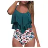 Biquíni Sexy de Amarrar para Férias na Praia Três Peças Novo Estilo Europeu e Americano Mais Vendido na Amazon