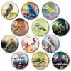 Accesorios de Joyería DIY Personalizados por el Fabricante Parche de Vidrio Gema del Tiempo Parche de Vidrio Creativo de Dibujos Animados Cultural y Creativo