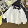 Moletom Infantil Outono Novo Estilo Meninos 2025 Camisa Polo Bebê Manga Longa Estilo Jaqueta Roupa Infantil Atacado
