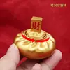 Direto da fábrica: Enfeites giratórios da sorte de mahjong dourado, presentes para celebração de abertura de loja, itens decorativos para atrair riqueza
