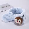 Estilo japonês e coreano bonito dos desenhos animados macaco arco headband mulheres doce lavagem faixa de cabelo de pelúcia simples estilo mori faixa de cabelo