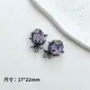 Colgante de Rosa Espinosa con Incrustaciones de Piedra Tridimensional Material de Cuentas Hecho a Mano DIY Accesorios para Pulsera Collar Joyería