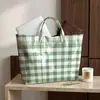 Plataforma independente Temu transfronteiriça nova bolsa de mão à prova d'água PVC+lona para o dia a dia portátil bolsa de ombro bolsa tote