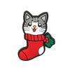 Navidad Serie Gato Lindo Zapatos de Agujeros Zapatos Accesorios de Flores Zapatos de Agujeros Accesorios DIY Hebilla de Zapato de Plástico PVC