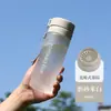 Copo de Plástico Outdoor Grande Capacidade Garrafa de Água Esportiva Verão Copo de Plástico Fosco Alça Portátil Copo de Plástico Viagem Para Levar