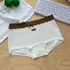 Roupa íntima feminina de alta elasticidade, sem costura, puro algodão, plus size, com entrepernas estendido, antibacteriana, respirável e amiga da pele, calcinhas de puro algodão, atacado