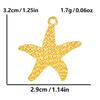 Aço Inoxidável 304 Moda Europeia e Americana Colar Pingente Estrela do Mar Colar de Aço Titânio Textura Simples Acessórios de Joias de Nicho