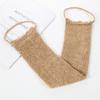 Procesamiento personalizado lufa natural yute ramio tira para la espalda tira de baño toalla de baño toallita de baño sisal tira para la espalda