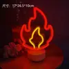 Lâmpada de Mesa para Modelagem LED Neon Transfronteiriça Lâmpada de Atmosfera Celebridade da Internet Decoração de Quarto para Festas de Natal Lanterna
