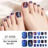 Adesivos de Unha Zhengxiang com Glitter Piscante à Prova d'Água Transfronteiriços Europeus e Americanos Filme de Esmalte para Unhas Céu Estrelado Aurora Adesivos para Unhas dos Pés Adesivos para Unhas
