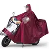 Capa de chuva para bicicletas elétricas e motocicletas, com capuz e aba, adequada para dois adultos, extra grande e grossa, para chuva forte, uso individual, para andar de bicicleta elétrica
