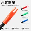 Eixos de Flecha de Fibra de Vidro 6mm para Tiro com Arco, Pontas de Flecha, Penas de Borracha, Arcos Recurvos, Arcos Compostos, Arcos Tradicionais, Treinamento Competitivo