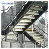 La fábrica de Foshan se especializa en la realización de diseño de ingeniería personalizado de escaleras de incendios exteriores grandes de múltiples niveles para escape de emergencia