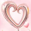 Globo Grande de 40 pulgadas con Gancho Globo de Amor en Forma de Corazón Globo de Película de Aluminio Hueco Confesión San Valentín Cumpleaños Arreglo Globo